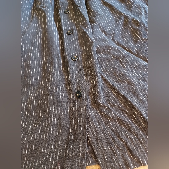 Handwoven PUENTE Guatemala Vintage Skirt Pleated Button up Midi 100% cot… - Picture 4 of 12